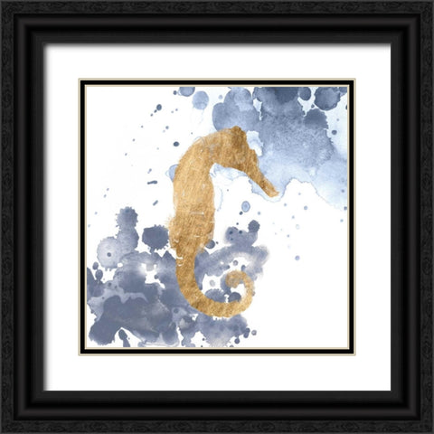 Gilded Splash VI Black Ornate Wood Framed Art Print with Double Matting by Popp, Grace
