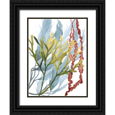 Seaweed Flow II Black Ornate Wood Framed Art Print with Double Matting by Popp, Grace