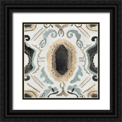 Offset Textile IV Black Ornate Wood Framed Art Print with Double Matting by Vess, June Erica