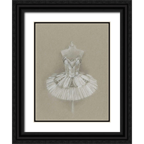 Ballet Dress I Black Ornate Wood Framed Art Print with Double Matting by Harper, Ethan