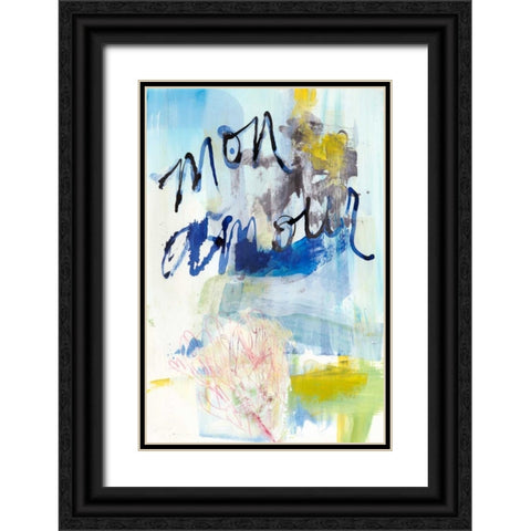 Mon Amour Black Ornate Wood Framed Art Print with Double Matting by Fuchs, Jodi