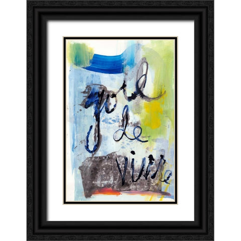 Joie Je Vivre Black Ornate Wood Framed Art Print with Double Matting by Fuchs, Jodi