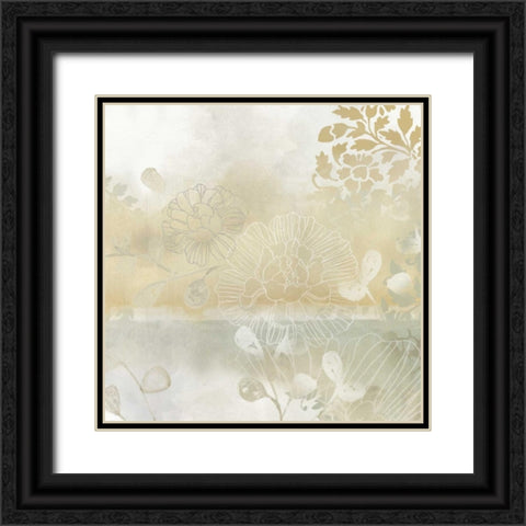 Infinite Garden I Black Ornate Wood Framed Art Print with Double Matting by Vess, June Erica