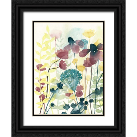 Garden Lace I Black Ornate Wood Framed Art Print with Double Matting by Popp, Grace