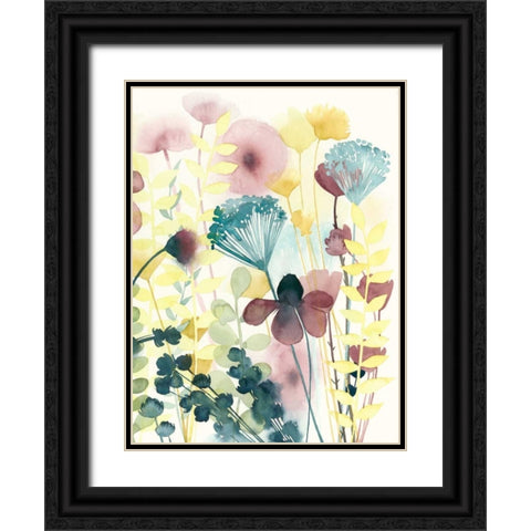Garden Lace II Black Ornate Wood Framed Art Print with Double Matting by Popp, Grace