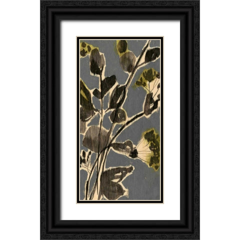 A Touch of Olive II Black Ornate Wood Framed Art Print with Double Matting by Goldberger, Jennifer