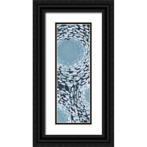 Whirlpool II Black Ornate Wood Framed Art Print with Double Matting by Popp, Grace