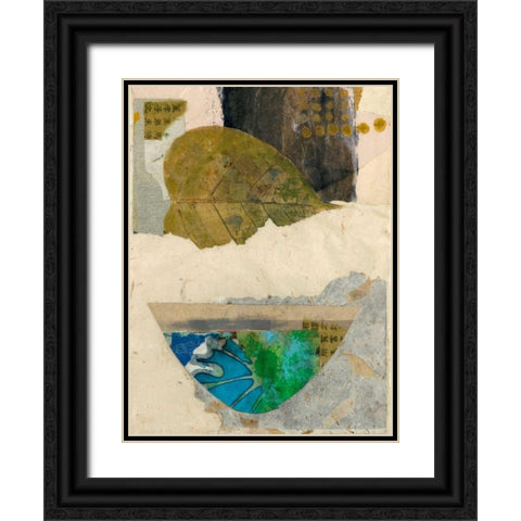 Natural Elements I Black Ornate Wood Framed Art Print with Double Matting by Ray, Elena