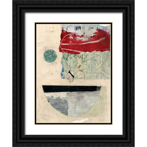 Natural Elements II Black Ornate Wood Framed Art Print with Double Matting by Ray, Elena