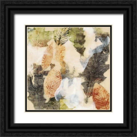 Leaf Dance I Black Ornate Wood Framed Art Print with Double Matting by Goldberger, Jennifer