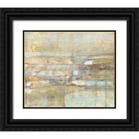 Pastel Scape II Black Ornate Wood Framed Art Print with Double Matting by Goldberger, Jennifer
