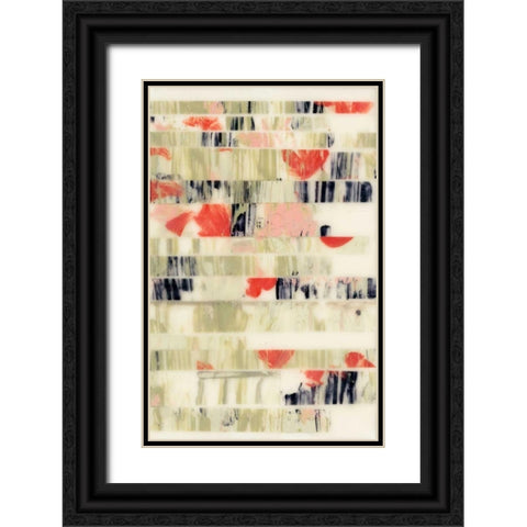 Poppy Obscura II Black Ornate Wood Framed Art Print with Double Matting by Goldberger, Jennifer