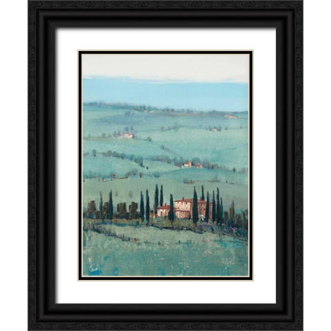 Hill Top Vista I Black Ornate Wood Framed Art Print with Double Matting by OToole, Tim