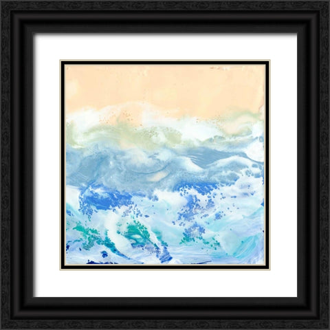 Morning Surf I Black Ornate Wood Framed Art Print with Double Matting by Ludwig, Alicia