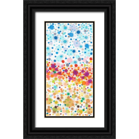 Dot Play II Black Ornate Wood Framed Art Print with Double Matting by Galapon, Nikki