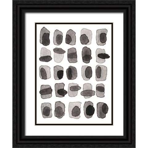 Grey Slate II Black Ornate Wood Framed Art Print with Double Matting by Galapon, Nikki