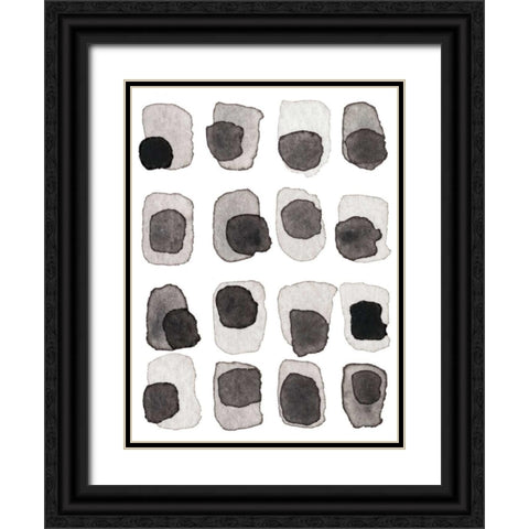 Grey Slate III Black Ornate Wood Framed Art Print with Double Matting by Galapon, Nikki