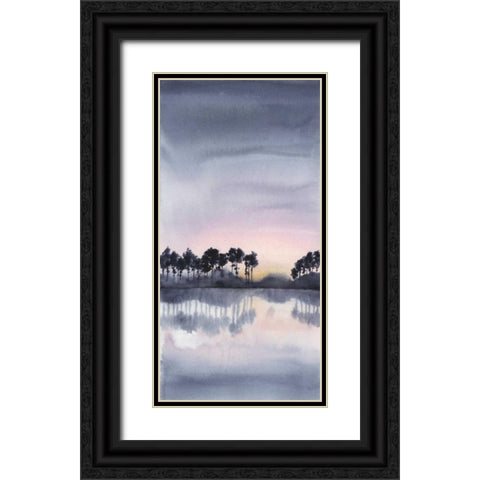 Bayside Sunset I Black Ornate Wood Framed Art Print with Double Matting by Popp, Grace