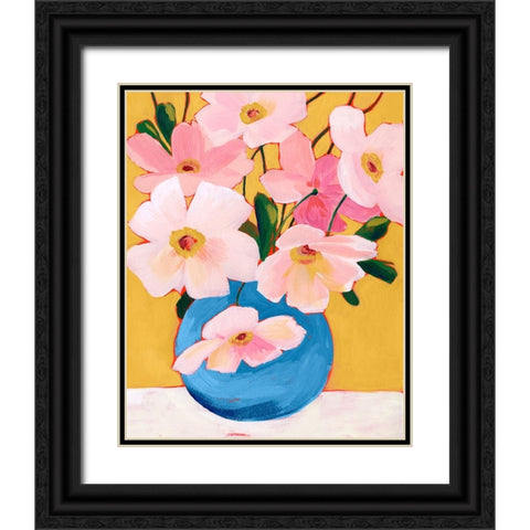 Sunday Flora I Black Ornate Wood Framed Art Print with Double Matting by Popp, Grace
