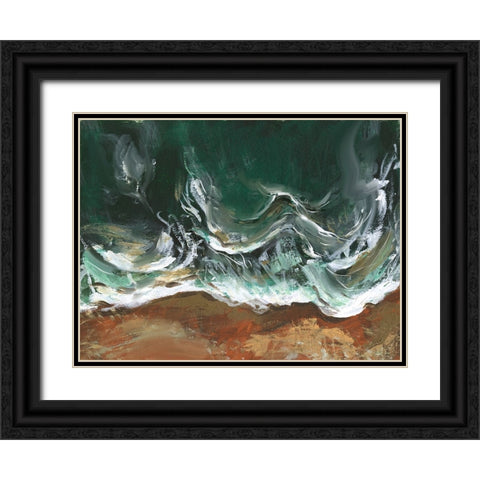 Wind Melody II Black Ornate Wood Framed Art Print with Double Matting by Wang, Melissa