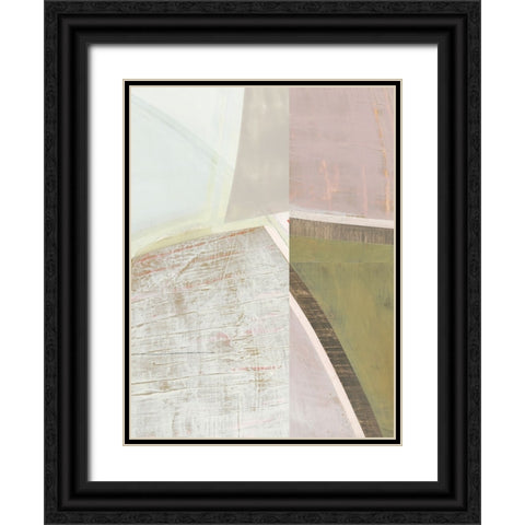Pastel Bisects III Black Ornate Wood Framed Art Print with Double Matting by Bellissimo Art