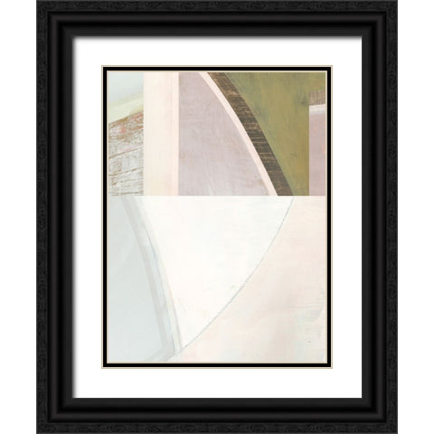 Pastel Bisects V Black Ornate Wood Framed Art Print with Double Matting by Bellissimo Art