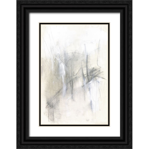 Finger Painting II Black Ornate Wood Framed Art Print with Double Matting by Goldberger, Jennifer