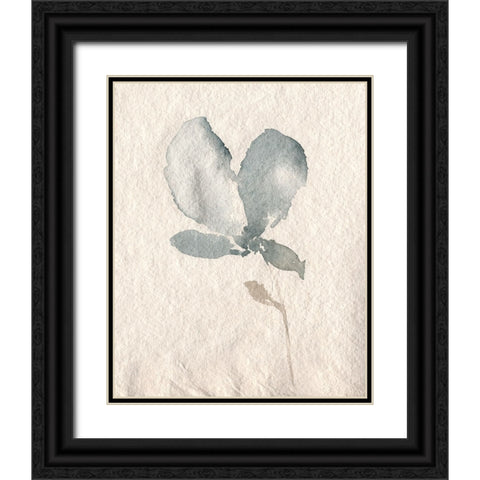 UA Fleur Petite IV Black Ornate Wood Framed Art Print with Double Matting by Goldberger, Jennifer