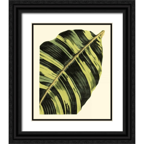 Grandiose Leaves II Black Ornate Wood Framed Art Print with Double Matting by Vision Studio