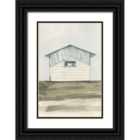 Farmhouse Shed I Black Ornate Wood Framed Art Print with Double Matting by Caroline, Emma