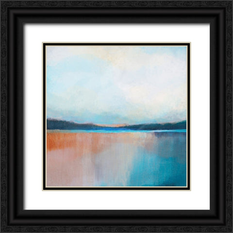 Dune Lake I Black Ornate Wood Framed Art Print with Double Matting by Evans, Brittany