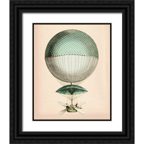 Vaisseau Volant Black Ornate Wood Framed Art Print with Double Matting by Fab Funky