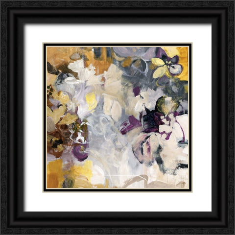 Orchid Pattern Black Ornate Wood Framed Art Print with Double Matting by Maas, Jodi