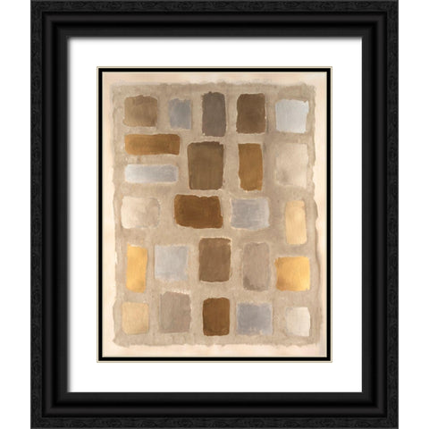 Sand Shaped I Black Ornate Wood Framed Art Print with Double Matting by Willett, Michael