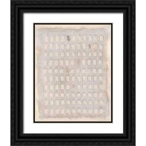 Pearl Punch Card I Black Ornate Wood Framed Art Print with Double Matting by Willett, Michael