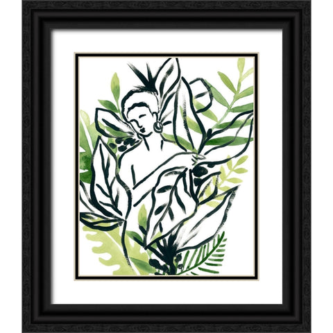 Tropical Sketchbook IV Black Ornate Wood Framed Art Print with Double Matting by Vess, June Erica