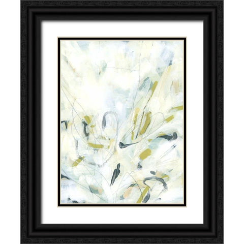 Ice Scribe II Black Ornate Wood Framed Art Print with Double Matting by Vess, June Erica