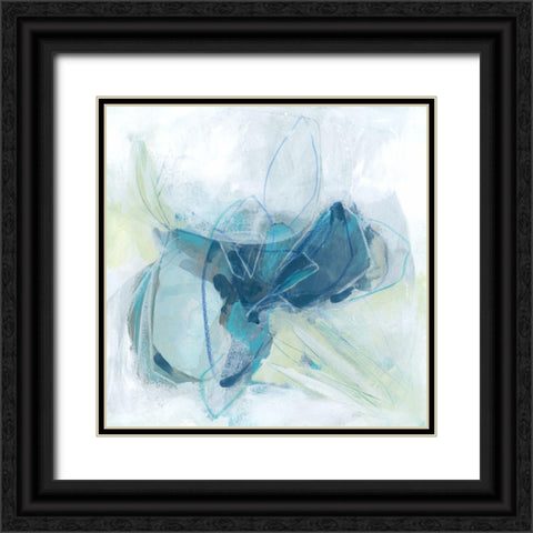 Blue Chasm II Black Ornate Wood Framed Art Print with Double Matting by Vess, June Erica