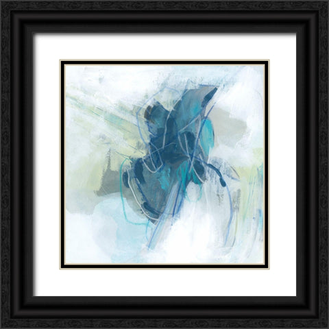 Blue Chasm III Black Ornate Wood Framed Art Print with Double Matting by Vess, June Erica