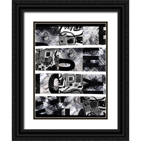 Mish Mash I Black Ornate Wood Framed Art Print with Double Matting by Smith, Karen