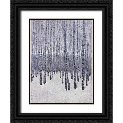 Bare Trees in Winter I Black Ornate Wood Framed Art Print with Double Matting by OToole, Tim