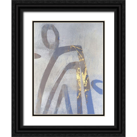 Linx II Black Ornate Wood Framed Art Print with Double Matting by Jachimiec, Sue