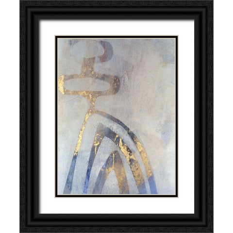 Linx III Black Ornate Wood Framed Art Print with Double Matting by Jachimiec, Sue