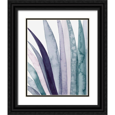 Amethyst Scales Triptych I Black Ornate Wood Framed Art Print with Double Matting by Popp, Grace
