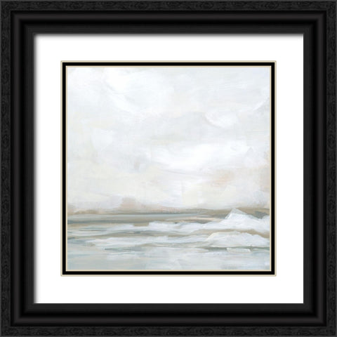 Neutral Surfline I Black Ornate Wood Framed Art Print with Double Matting by Vess, June Erica