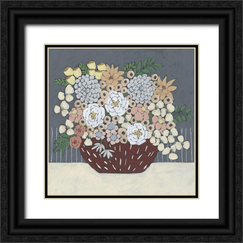 Flowers For You II Black Ornate Wood Framed Art Print with Double Matting by Moore, Regina