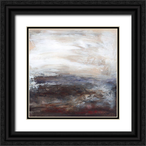 Abstract Illusion I Black Ornate Wood Framed Art Print with Double Matting by Gordon, Sharon