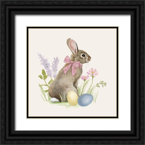 Easter Bun I Black Ornate Wood Framed Art Print with Double Matting by Barnes, Victoria