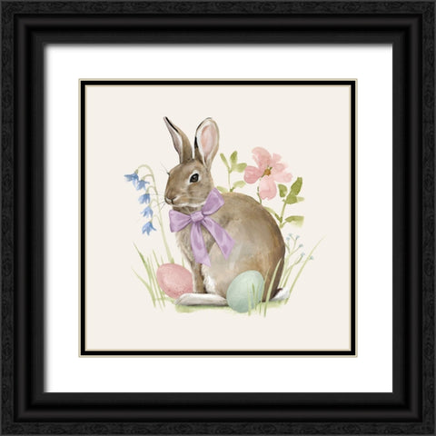 Easter Bun IV Black Ornate Wood Framed Art Print with Double Matting by Barnes, Victoria