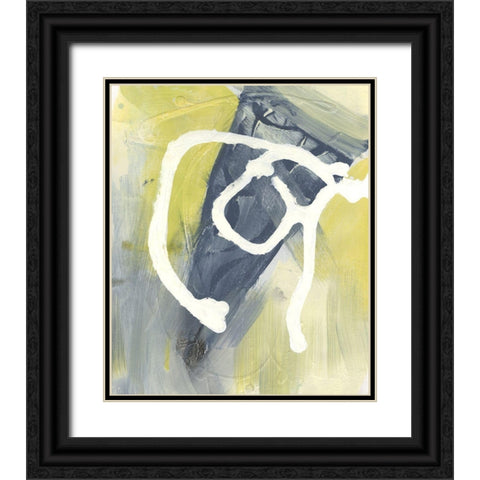 Delightful I Black Ornate Wood Framed Art Print with Double Matting by Combs, Joyce